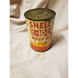 Quart Size Shell Oil X100 Oil Can